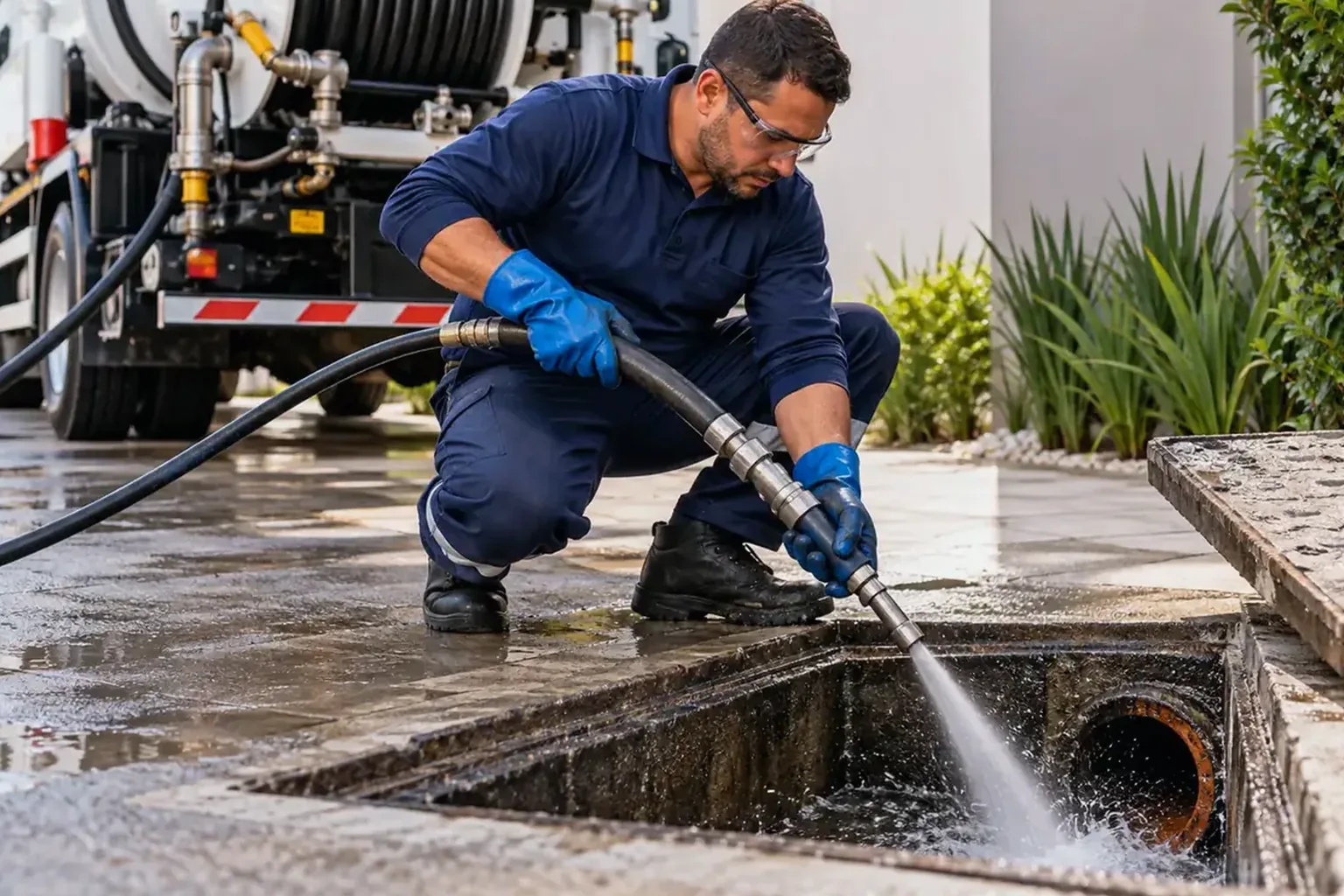Profissional de desentupimento em atendimento 24 horas em Novo Gama.