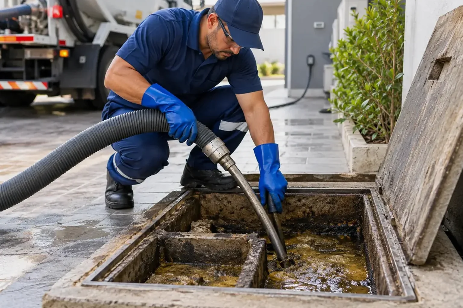 Profissional usando câmera para inspecionar tubulações em Novo Gama.